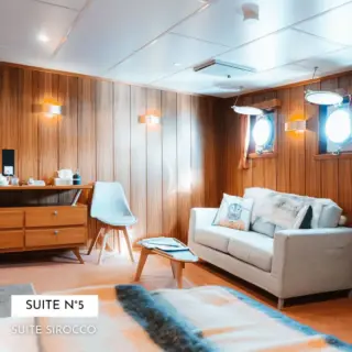 Lounge area, Suite Sirocco, N5