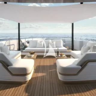 Foredeck lounging area - rendering