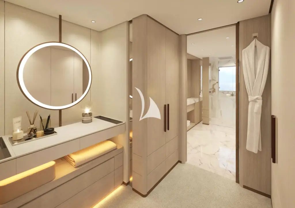 XWAVE - Master cabin walk-in wardrobe - rendering