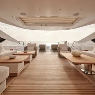 XWAVE - Sun deck aft seating and dining