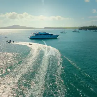 LIBERTE IV - Auckland's Hauraki Gulf is a water-sports playground.