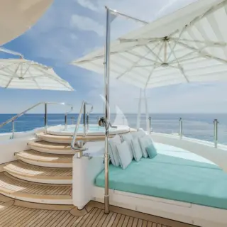Sun deck jacuzzi