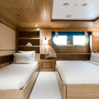 Family cabin - one double bed, one single bed