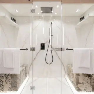 Principle's shower area