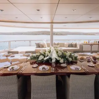 Bridge deck aft dining