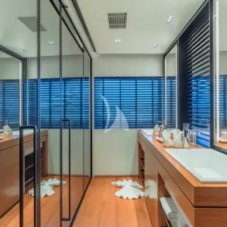 Master Stateroom with separate shower and toilet