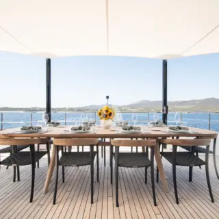 Bridge deck dining