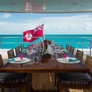 Bridge deck aft dining