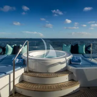 Sun deck jacuzzi