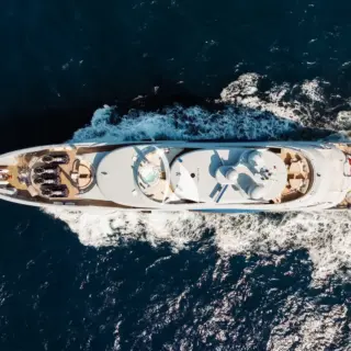 Aerial view from above