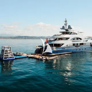 At anchor with toys out