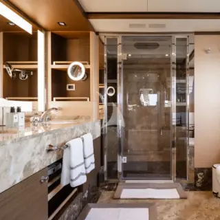 New walk in shower in master cabin
