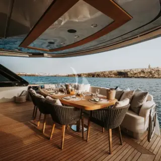 VENUS - aft deck dining