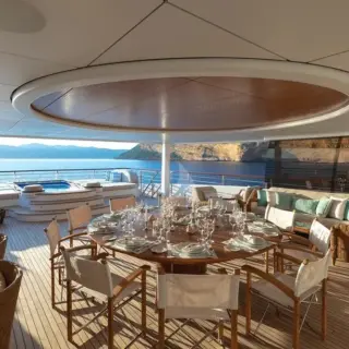 Bridge deck dining