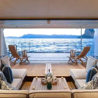 Lower deck beach club