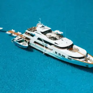 Ocean Club at anchor