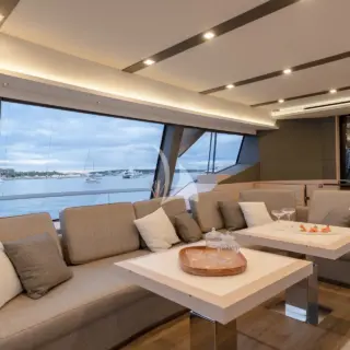 Main saloon with convertible dining table (sistership)