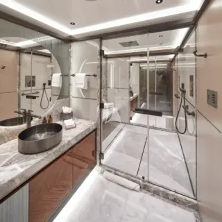 Master shower