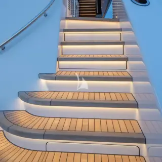 Swim platform to aft deck