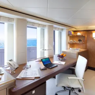 Primary suite study at entrance