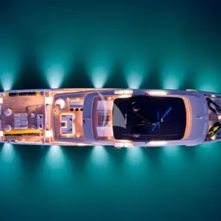 Aerial at night
