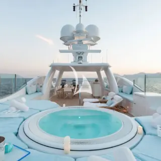 Sun deck jacuzzi