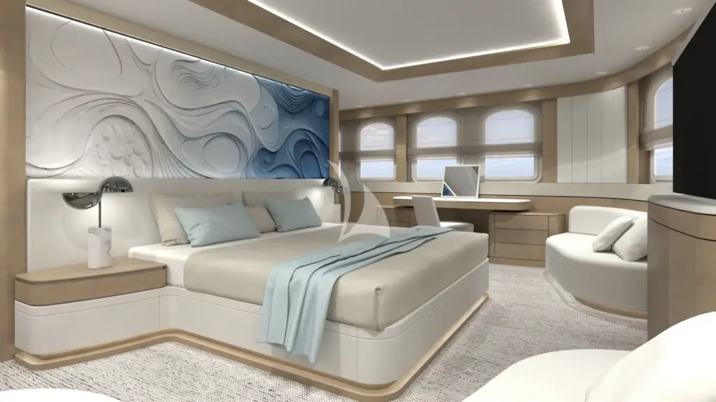 CASABLANCA - Rendering – Master cabin refit scheduled for winter 2026/2027