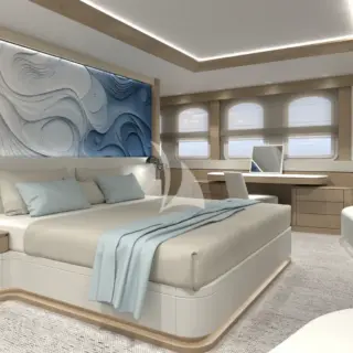 CASABLANCA - Rendering – Master cabin refit scheduled for winter 2026/2027