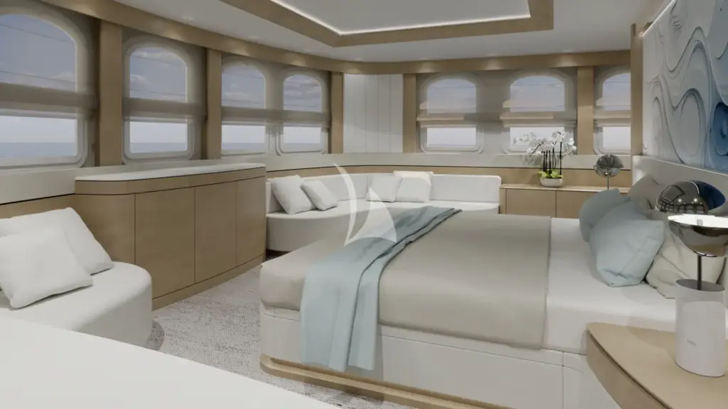 CASABLANCA - Rendering – Master cabin refit scheduled for winter 2026/2027