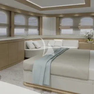 CASABLANCA - Rendering – Master cabin refit scheduled for winter 2026/2027