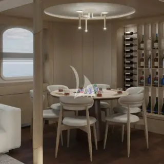 CASABLANCA - Rendering – Upper deck salon refit scheduled for winter 2026/2027