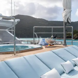 Jacuzzi and Sunpads