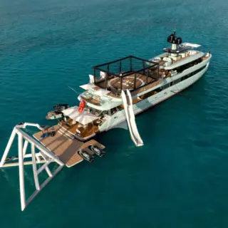 Sports Court on Heli Pad and Inflatables Out
