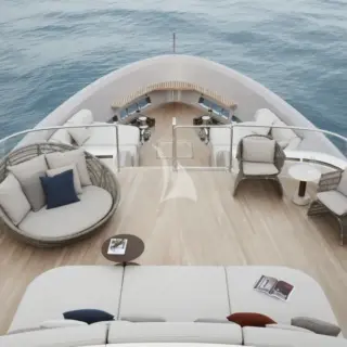 Flybridge seating area