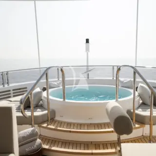Sun deck jacuzzi