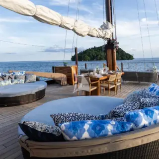 The Sky deck lounging area