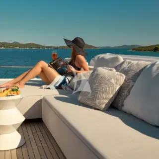 Sundeck sunning