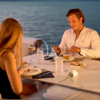 Sundeck sunset dining, a perfect end