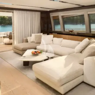 Main salon facing aft