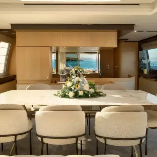 Internal formal dining, main deck