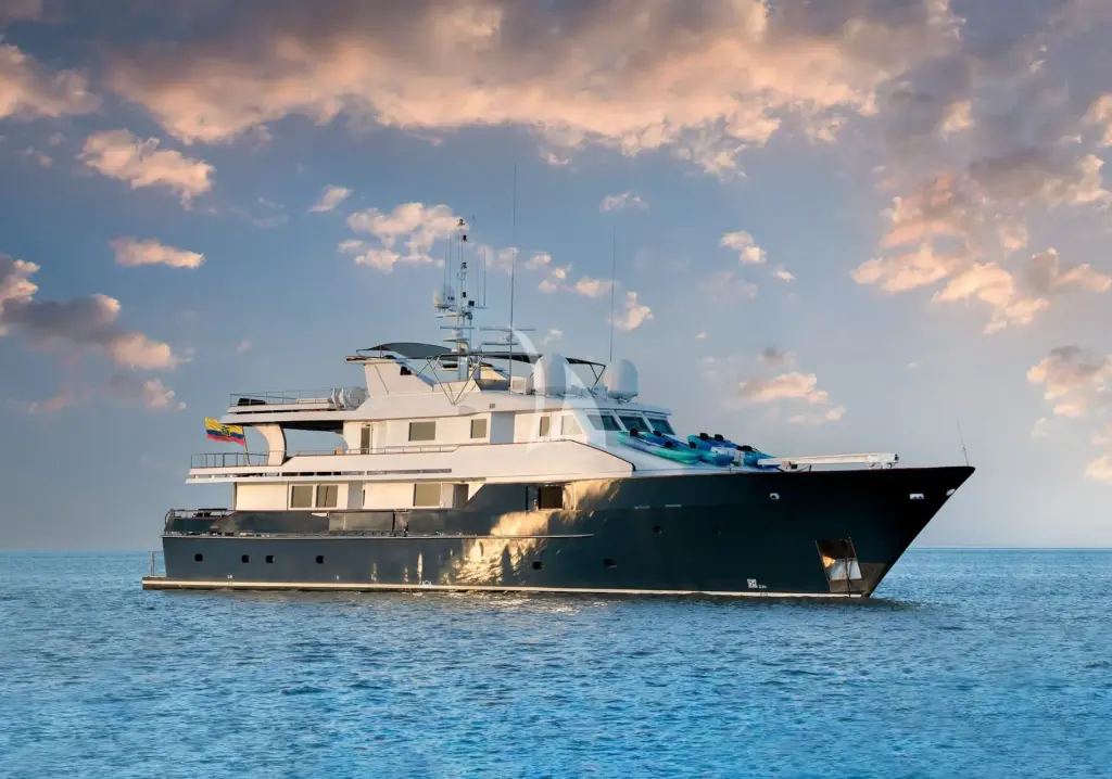 Galapagos Explorer at anchor