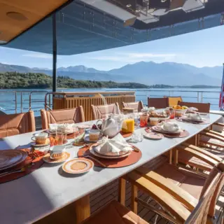 Upper deck al fresco dining 