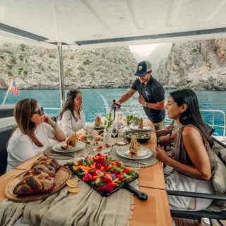 Lunch onboard