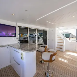 Aft deck bar