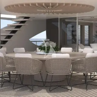 Bridge deck aft dining