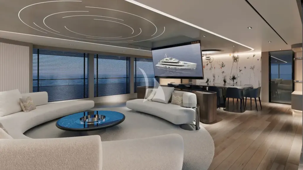 ORIY - Main Salon with dropdown TV