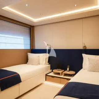 Lower deck twin cabin