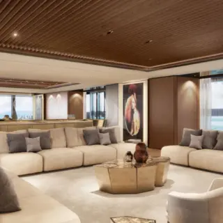 SILVER FOX (YET) - Main deck - Main salon