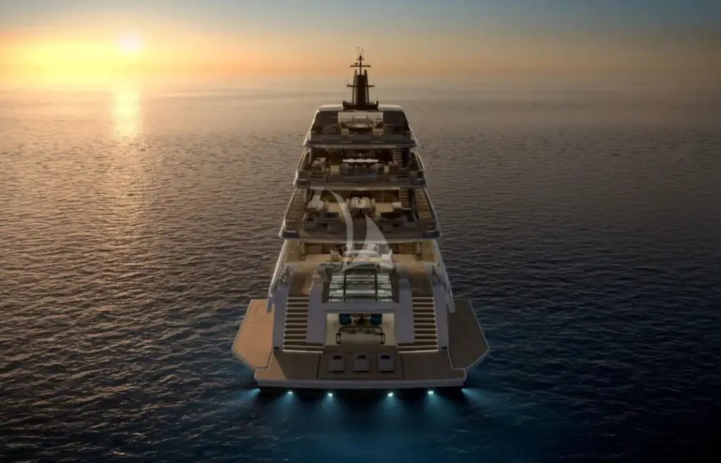 SILVER FOX (YET) - Aft aerial view