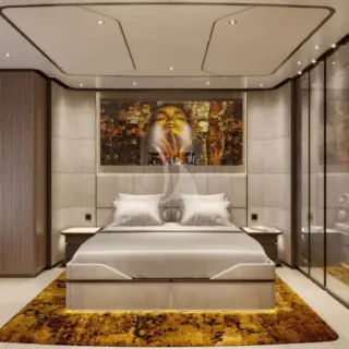 SILVER FOX (YET) - Main deck - Convertible cabin